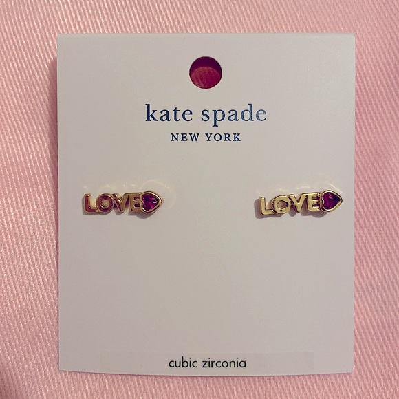 New! Kate Spade Love Earrings - Picture 2 of 6
